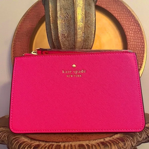 Kate Spade Pink Clutch/Wristlet 8” x 4 3/4” NWT - Picture 1 of 9